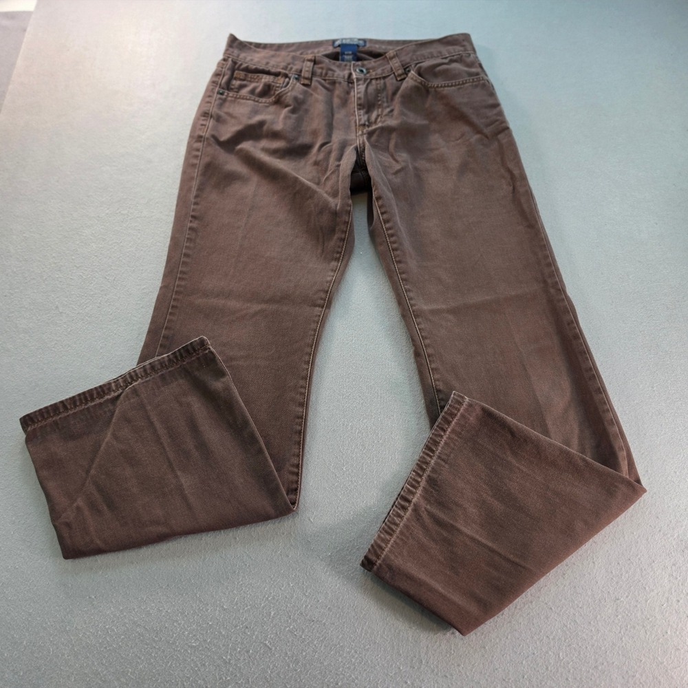 Polo Jeans Co Ralph Lauren Brown Denim Jeans 6x30 Straight Leg RL Embroidery